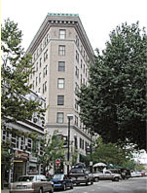 Flat Iron Building in downtown Asheville